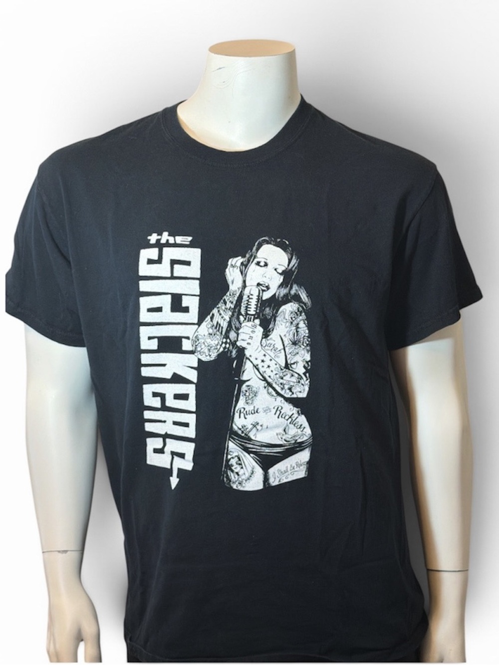 The Slackers Tattoo Girl Band Tee Concert Merch Size L